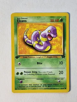 Ekans 56/82 Team Rocket 1st Edition Pokemon - Image 1