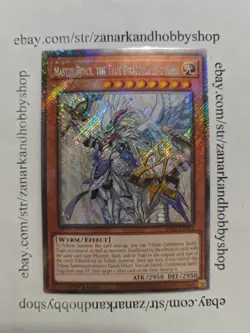 YuGiOh Master Peace, The True Dracoslaying King RA04-EN283 Platinum Secret Rare - Image 1