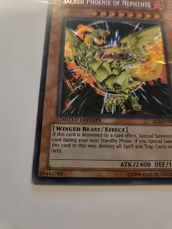 Sacred Phoenix of Nephthys EEN-ENSE3 YuGiOh Elemental Energy - Image 4