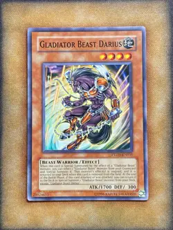 Yugioh Gladiator Beast Darius PTDN-EN031 Common NM - Image 1