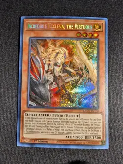 Yugioh - Incredible Ecclesia, The Virtuous MP22-EN188 1st Edition Secret Rare NM - Image 1