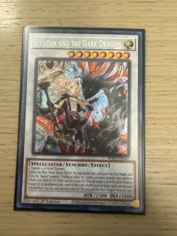 YUGIOH ECCLESIA AND THE DARK DRAGON BPRO-EN041 SECRET 1ST ED NM - Image 1