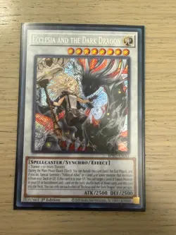 YUGIOH ECCLESIA AND THE DARK DRAGON BPRO-EN041 SECRET 1ST ED NM - Image 3