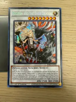 YUGIOH ECCLESIA AND THE DARK DRAGON BPRO-EN041 SECRET 1ST ED NM - Image 4