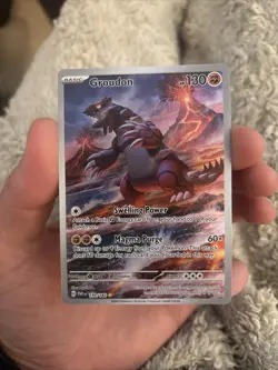 Pokemon Groudon TCG Illustration Rare 199/182 Paradox Rift Near Mint - Image 1