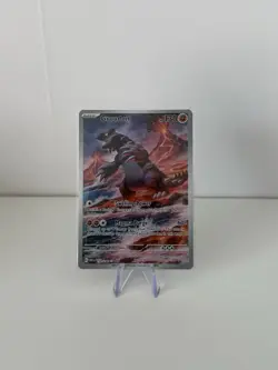 Pokemon TCG Groudon Paradox Rift 199/182 Holo Illustration Rare - Image 1