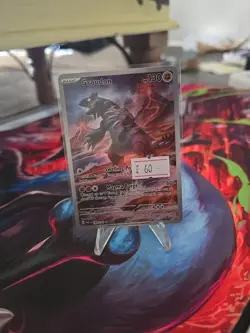 Pokemon TCG Groudon Paradox Rift 199/182 Holo Illustration Rare - Image 1