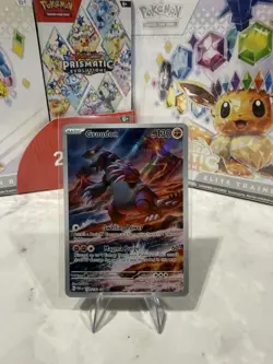 Pokemon TCG Groudon Paradox Rift 199/182 Holo Illustration Rare - Image 1