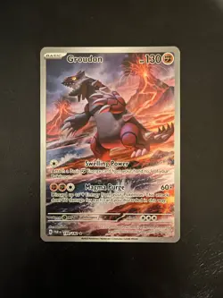 Pokemon TCG Groudon Paradox Rift 199/182 Holo Illustration Rare Holo - Image 1
