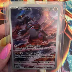 Pokemon Groudon TCG Illustration Rare 199/182 Paradox Rift Near Mint - Image 2
