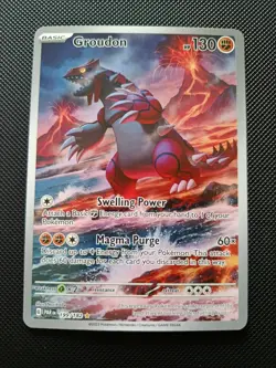 Groudon Illustration Rare Paradox Rift 199/182 2023 Pokemon TCG - Image 1