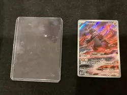 Pokemon TCG Groudon Paradox Rift 199/182 Holo Illustration Rare - Image 1