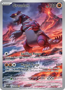 Pokemon TCG Groudon Paradox Rift 199/182 Holo Illustration Rare Holo - Image 1