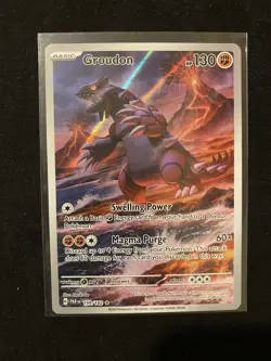 Pokemon TCG Groudon Paradox Rift 199/182 Mint Condition Holo Illustration Rare - Image 2