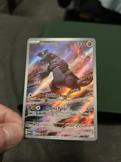 Pokemon TCG Groudon Paradox Rift 199/182 Holo Illustration Rare - Image 3