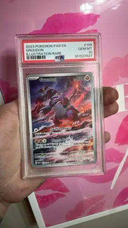 Pokemon TCG Groudon Illustration Rare Paradox Rift PSA 10 LOOK AT PICS NO RETURN - Image 2