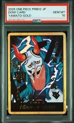 2025 PSA 10 Gold Frame DON !! Card Yamato ONE PIECE PRB-02 The Best Vol.2 JPN - Image 1