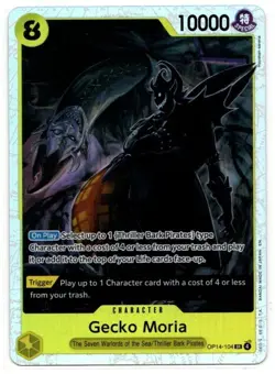 ONE PIECE AZURE’S SEA’S SEVEN GECKO MORIA OP14-104 SR - Image 1