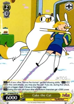 Cake the Cat - AT/WX02-011 - R Near Mint Weiss Schwarz Adventure Time - Image 1