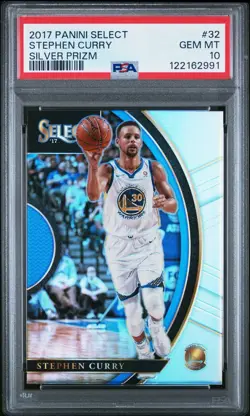 2017 Panini Select Stephen Curry Silver Prizm PSA 10 - Image 1