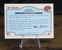 ⚾ 2025 Topps X Bob Ross Joy of Baseball Freddie Freeman #17 Paint Splatter /99 - Image 3