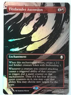 Firebender Ascension (Foil, Borderless #312) - NM - TLA Avatar #0312 - MTG Magic - Image 1
