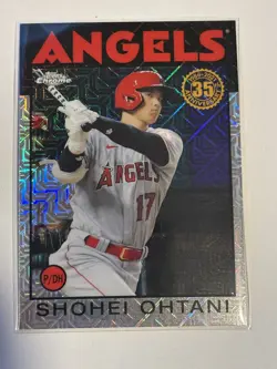 Shohei Ohtani Mojo 2021 Topps Chrome Silver Pack 86BC-22 LA Angels - Image 1