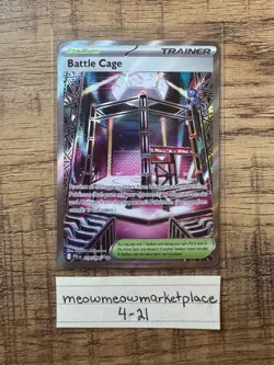 Pokemon TCG Holo Ultra Rare Full Art Battle Cage 116/094 - Image 1