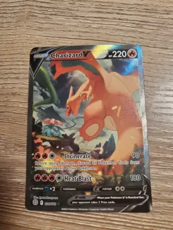 Pokemon Charizard V Alt Art 154/172 Swsh09: Brilliant Stars NM Nice Centering - Image 1