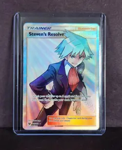 Pokemon Steven's Resolve Full Art Holo 165/168 Celestial Storm LP+ - FAST SHIP - Image 1