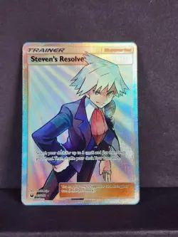 Pokemon Steven's Resolve Full Art Holo 165/168 Celestial Storm LP+ - FAST SHIP - Image 2