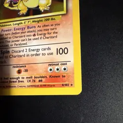 Charizard 4/102 Base Set Holo Rare Pokemon TCG Wizards 1999 English LP+ - Image 4