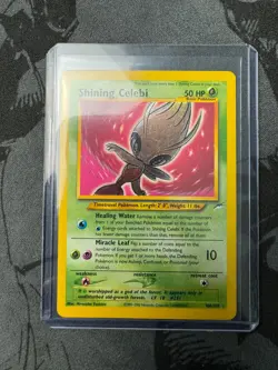 Pokemon Neo Destiny Shining Celebi 106/105 Secret Rare Holo - WOTC - Unlimited - Image 1