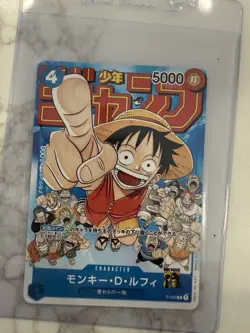 Monkey D. Luffy Alt Art P-033 Japanese Shonen Jump Promo One Piece US SHIP - Image 1