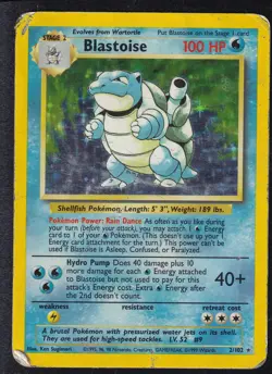 Pokemon Blastoise 2/102 Holo Rare Base Set Unlimited - Image 1