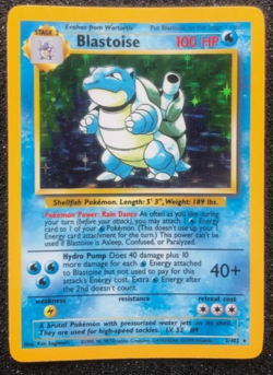 Blastoise Base Set Unlimited HOLO 2/102 Rare Pokemon Card NM WOTC - Image 1