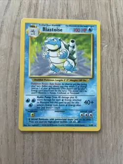 Vintage Base Set 2/102 Holo Blastoise Rare Pokemon Card WOTC - Image 1