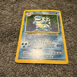 Blastoise 2/102 Base Set Holo Rare Pokemon Card LP - Image 1