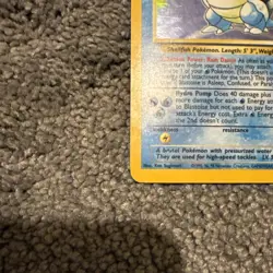 Blastoise 2/102 Base Set Holo Rare Pokemon Card LP - Image 5