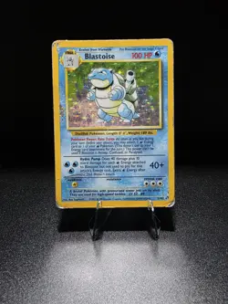 Pokemon TCG Blastoise Holo Rare Card Base Set 2/102 HP - Image 1