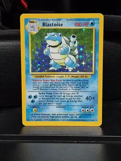 Pokemon TCG Base Set Blastoise Holo Rare (2/102) Unlimited (Lightly Played) - Image 1