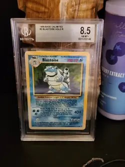 Pokemon TCG Blastoise Base Set 2/102 Holo Unlimited Holo Rare Bgs 8.5 - Image 1