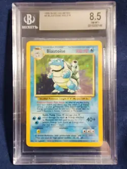 Pokemon TCG Blastoise Base Set 2/102 Holo Unlimited Holo Rare Bgs 8.5 - Image 2