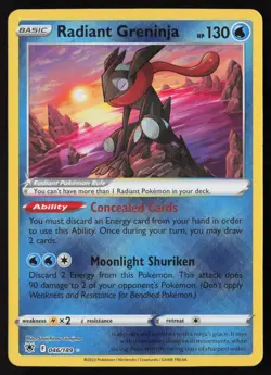 Radiant Greninja - 046/189 - Radiant Rare - Astral Radiance - Pokemon - NM/M - Image 1
