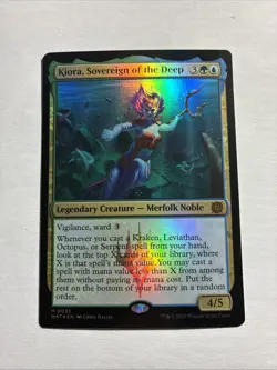 Kiora, Sovereign of the Deep - March of the Machine Foil MTG Plus Bonus Card!!! - Image 1
