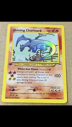 Work of art by a fan of Charizard Shinning Charizard 107/105 1st Edition - Image 1