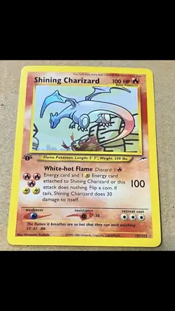 Work of art by a fan of Charizard Shinning Charizard 107/105 1st Edition - Image 2
