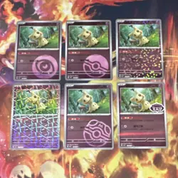Pokemon TCG Exclusive Chinese Gem Vol.3 Mimikyu CBB3C Set of 6 Holo Cards Combo - Image 1