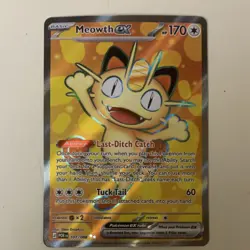 Meowth EX Pokemon perfect order 062/088 & 107/088 Holo Lot 2 Cards English - Image 3