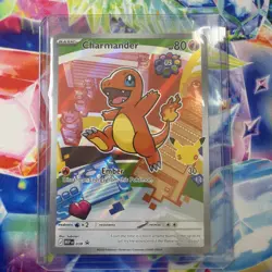 Pokemon Charmander Promo Holo Stamped Card MEP 038 2026 80 HP Fire Saboteri - Image 1